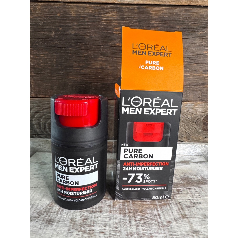 Loreal Men Expert Pure Carbon Moisturizer | Anti-Imperfection | NIB | MSRP $16